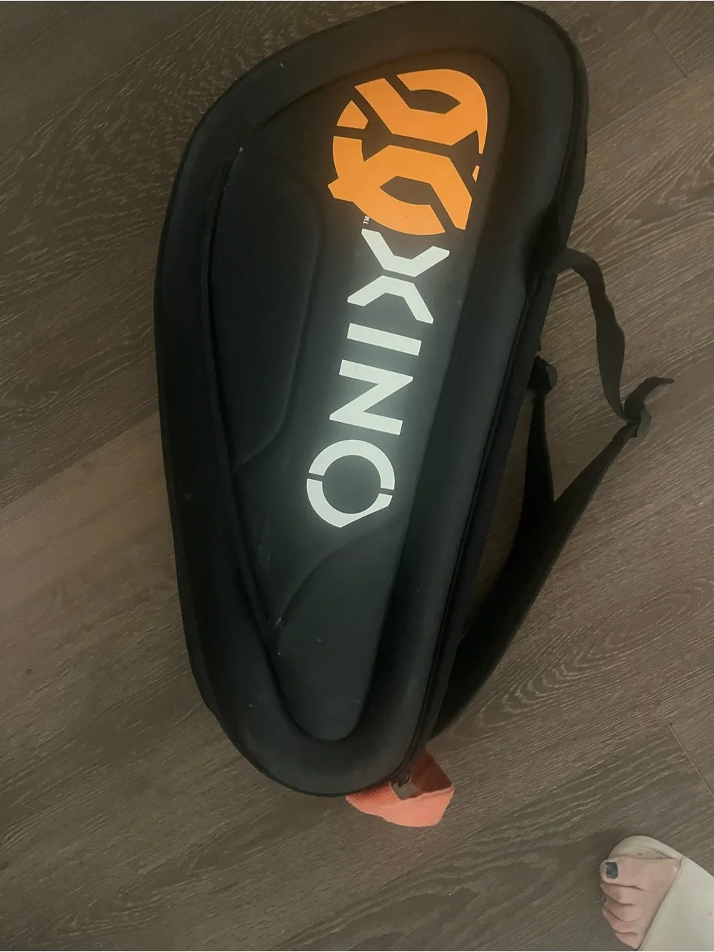 Onix Black and Orange Men's Backpack with Bold Logo